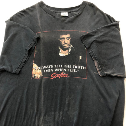 【現状渡し品】【メンズ】 DELTA デルタ 00's SCARFACE PRINT TEE 2000年代 スカーフェイス プリント Tシャツ 半袖 トップス 145-260711-sa-15-tei サイズ：XL カラー：ブラック 万代Net店