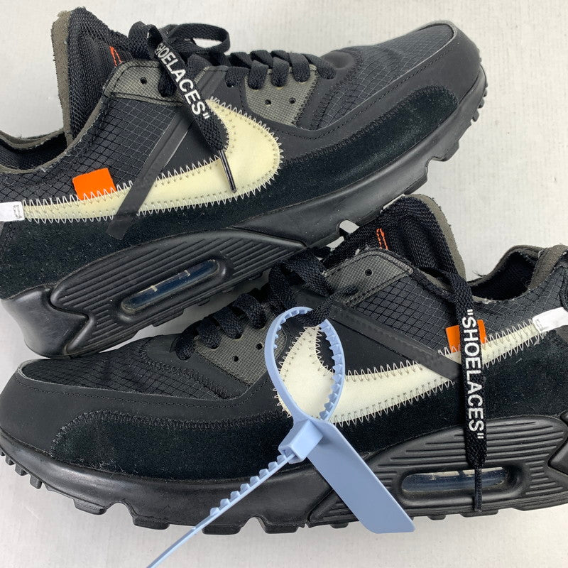 【中古品】【メンズ】 ナイキ NIKE×OFF-WHITE AA7293-001 THE 10 AIR MAX 90 BLACK メンズ 28.5cm 黒タグ・シューレース・箱付属 スニーカー 靴 160-260527-io-13-fuzh 万代Net店