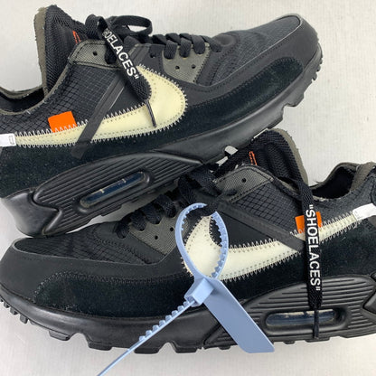 【中古品】【メンズ】 ナイキ NIKE×OFF-WHITE AA7293-001 THE 10 AIR MAX 90 BLACK メンズ 28.5cm 黒タグ・シューレース・箱付属 スニーカー 靴 160-260527-io-13-fuzh 万代Net店