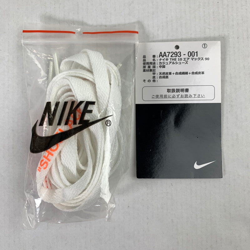 【中古品】【メンズ】 ナイキ NIKE×OFF-WHITE AA7293-001 THE 10 AIR MAX 90 BLACK メンズ 28.5cm 黒タグ・シューレース・箱付属 スニーカー 靴 160-260527-io-13-fuzh 万代Net店