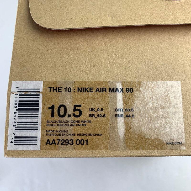 【中古品】【メンズ】 ナイキ NIKE×OFF-WHITE AA7293-001 THE 10 AIR MAX 90 BLACK メンズ 28.5cm 黒タグ・シューレース・箱付属 スニーカー 靴 160-260527-io-13-fuzh 万代Net店