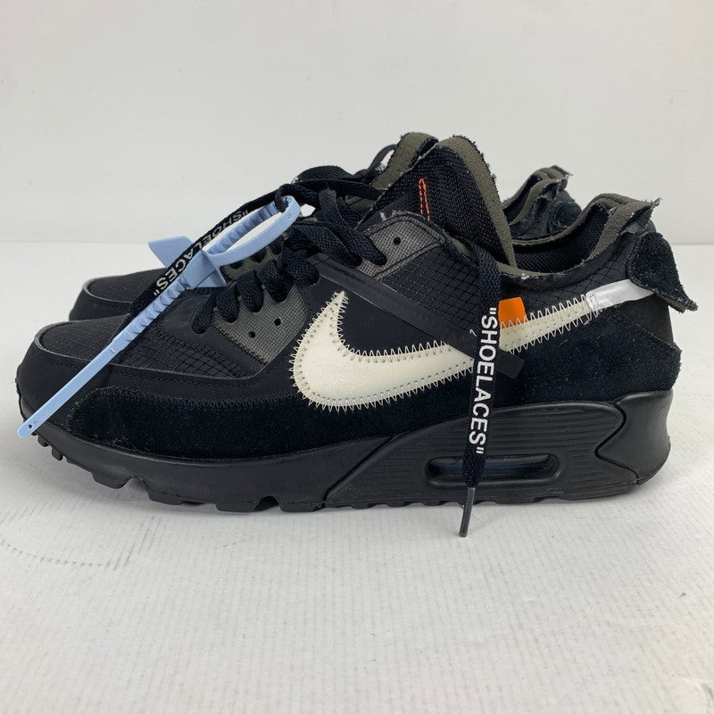 【中古品】【メンズ】 ナイキ NIKE×OFF-WHITE AA7293-001 THE 10 AIR MAX 90 BLACK メンズ 28.5cm 黒タグ・シューレース・箱付属 スニーカー 靴 160-260527-io-13-fuzh 万代Net店