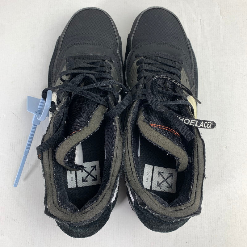 【中古品】【メンズ】 ナイキ NIKE×OFF-WHITE AA7293-001 THE 10 AIR MAX 90 BLACK メンズ 28.5cm 黒タグ・シューレース・箱付属 スニーカー 靴 160-260527-io-13-fuzh 万代Net店