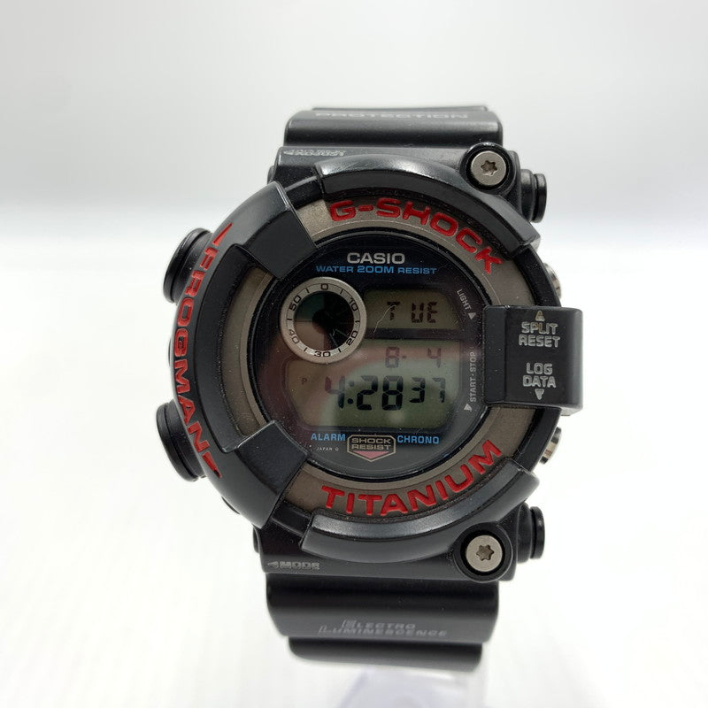 【中古品】【メンズ】 G-SHOCK ジーショック FROGMAN MASTER OF G - SEA DW-8200 フロッグマン 腕時計 ウォッチ 196-260804-ko-11-tei カラー：ブラックレッド 万代Net店
