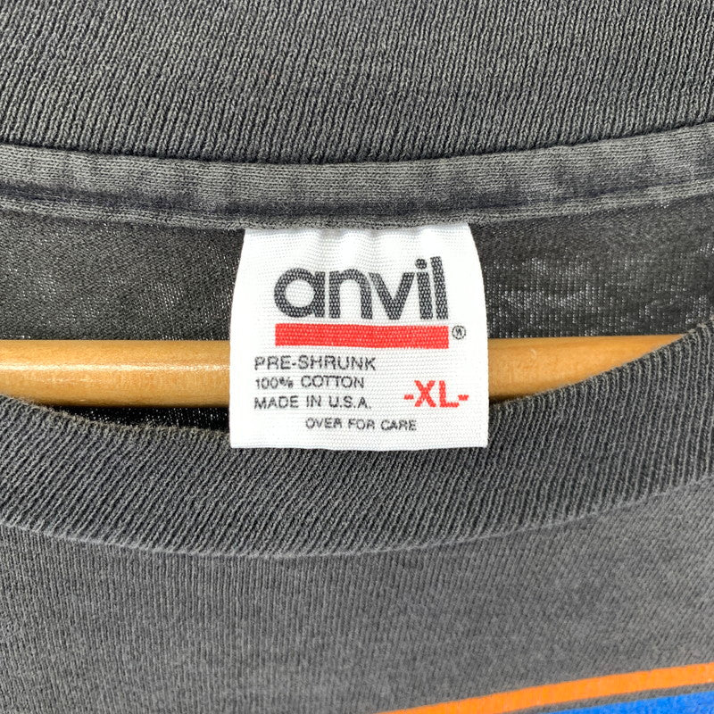 【中古品】【メンズ】 ANVIL 90'S MLB METS LOONEY TUNES SS TEE アンビル 145-260225-st-09-fuz サイズ：XL カラー：ブラック 万代Net店