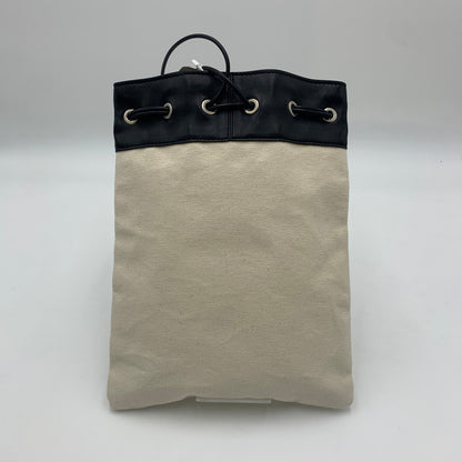 【中古品】【メンズ/レディース】 JIL SANDER ジルサンダー DRAWSTRING SHOULDER BAG ドローストリング ショルダーバッグ カバン ポーチ 180-241102-kk-04-tei カラー：ブラック/アイボリー 万代Net店