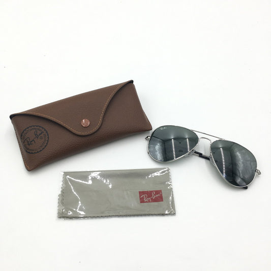 【現状渡し品】【メンズ】 Ray-Ban レイバン AVIATOR RB3025 アビエーター サングラス アイウェア アクセサリー 203-241023-kk-49-tei サイズ：58ロ14-135 カラー：シルバー 万代Net店