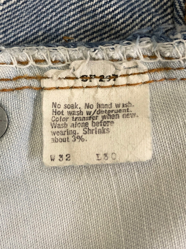 【中古品】【メンズ】 LEVI'S リーバイス 70'S 505-0217 66後期 DENIM PANTS デニムパンツ ボトムス ヴィンテージ 156-260904-AS-30-hon サイズ：W32L30 カラー：ブルー 万代Net店