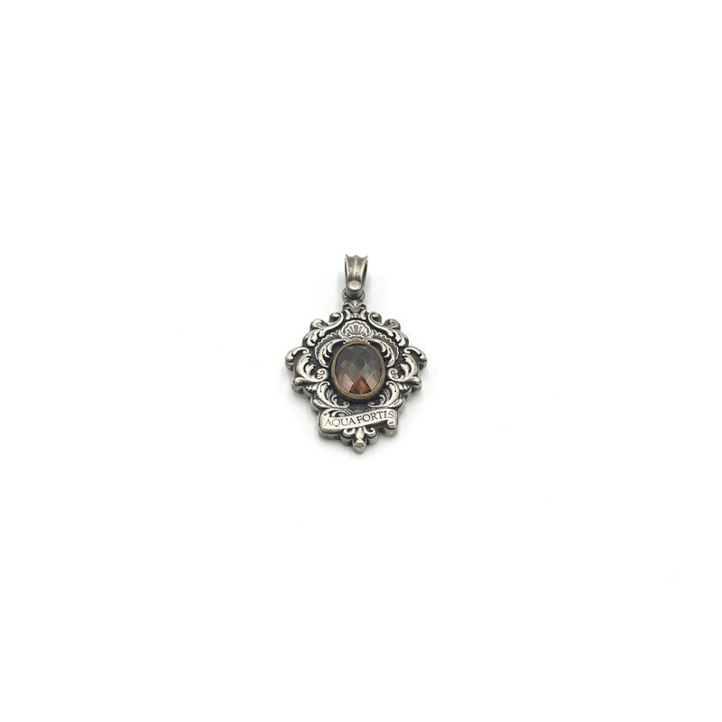 【中古品】【レディース】  AQUA FORTIS アクアフォルティス SV925 STONE PENDANT TOP シルバー925 ストーン ペンダントトップ ネックレス アクセサリー 193-241023-kk-41-tei カラー：シルバー 万代Net店