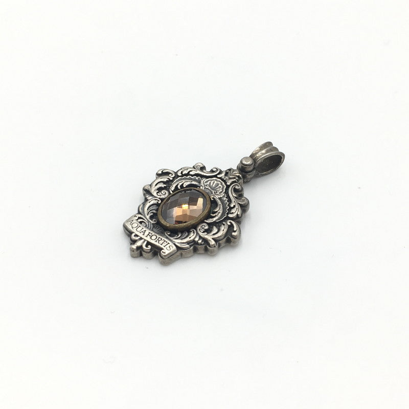 【中古品】【レディース】  AQUA FORTIS アクアフォルティス SV925 STONE PENDANT TOP シルバー925 ストーン ペンダントトップ ネックレス アクセサリー 193-241023-kk-41-tei カラー：シルバー 万代Net店