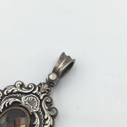 【中古品】【レディース】  AQUA FORTIS アクアフォルティス SV925 STONE PENDANT TOP シルバー925 ストーン ペンダントトップ ネックレス アクセサリー 193-241023-kk-41-tei カラー：シルバー 万代Net店