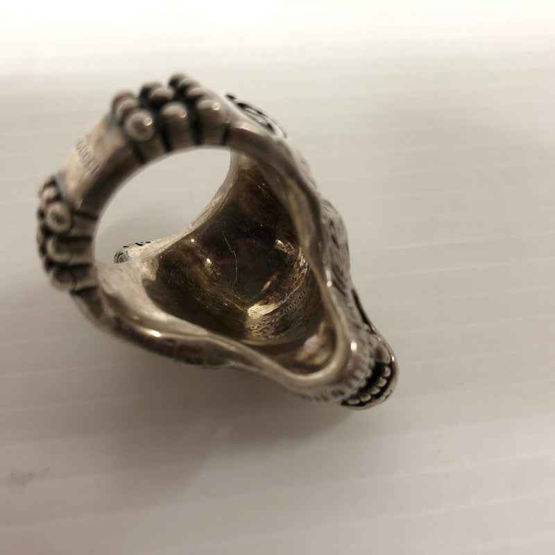 【中古品】【メンズ】 GUCCI グッチ アンガーフォレスト ウルフヘッドターコイズ リング アクセサリー 指輪 182-241018-kk-43-tei サイズ：21 カラー：シルバー 万代Net店