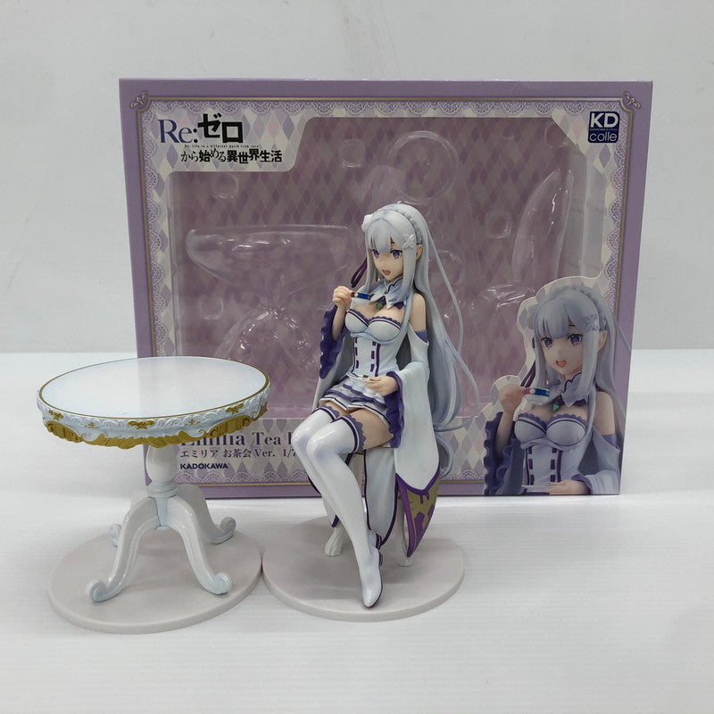 【中古品】 KDcolle Re：ゼロから始める異世界生活 エミリア お茶会Ver. 1/7 フィギュア KADOKAWA 053-260715-ns-02-tei 万代Net店