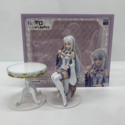 【中古品】 KDcolle Re：ゼロから始める異世界生活 エミリア お茶会Ver. 1/7 フィギュア KADOKAWA 053-260715-ns-02-tei 万代Net店