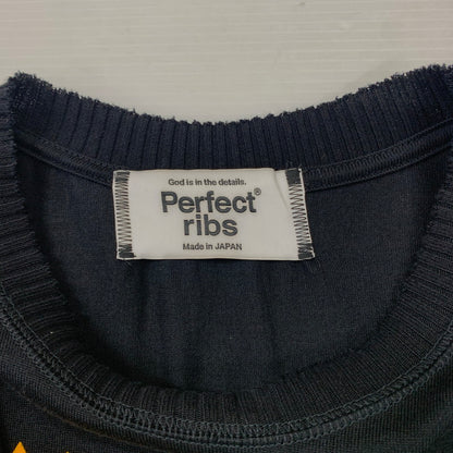 【中古品】【メンズ】  PERFECT RIBS パーフェクトリブス × A LOVE MOVEMENT ア ラブ ムーブメント 別注 コラボ SHORT SLEEVE T SHIRTS ショートスリーブ Tシャツ 半袖 トップス 141-241120-kk-22-tei サイズ：L カラー：ブラック 万代Net店