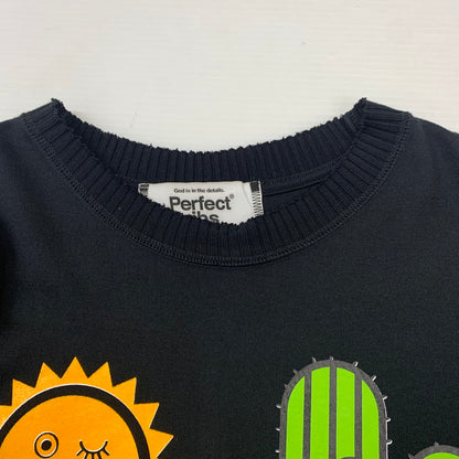 【中古品】【メンズ】  PERFECT RIBS パーフェクトリブス × A LOVE MOVEMENT ア ラブ ムーブメント 別注 コラボ SHORT SLEEVE T SHIRTS ショートスリーブ Tシャツ 半袖 トップス 141-241120-kk-22-tei サイズ：L カラー：ブラック 万代Net店