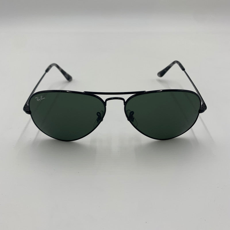 【中古品】【メンズ】 Ray-Ban レイバン AVIATOR RB3689 アビエーター サングラス アイウェア アクセサリー 203-241102-kk-08-tei サイズ：58ロ14-140 カラー：ブラック 万代Net店