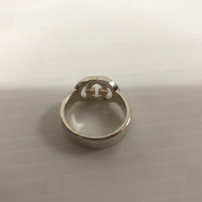 【中古品】【メンズ】 GUCCI グッチ GG ダブルロゴリング 190483 指輪 アクセサリー 182-241018-kk-44-tei サイズ：15 カラー：シルバー 万代Net店