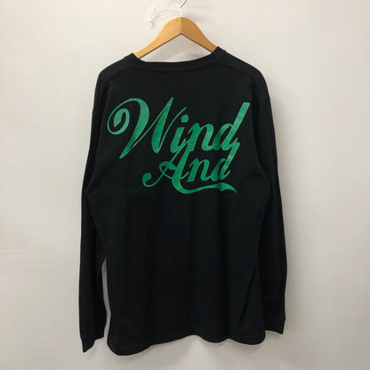 【中古品】【メンズ】  WIND AND SEA ウィンダンシー 21AW GLITTER L/S T-SHIRT WDS-CS-307 グリッター ロングスリーブ Tシャツ 長袖 トップス 142-241121-kk-11-tei サイズ：L カラー：ブラック 万代Net店