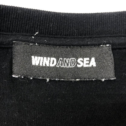 【中古品】【メンズ】  WIND AND SEA ウィンダンシー 21AW GLITTER L/S T-SHIRT WDS-CS-307 グリッター ロングスリーブ Tシャツ 長袖 トップス 142-241121-kk-11-tei サイズ：L カラー：ブラック 万代Net店