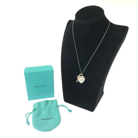 【中古品】【レディース】 TIFFANY&CO ティファニー SV925 RETURN TO TIFFANY HEART TAG WITH KEY PENDANT ハート タグ キー ペンダント ネックレス アクセサリー 182-260701-na-16-tagh カラー：シルバー 万代Net店