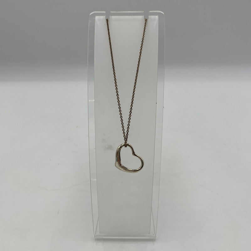 【中古品】【レディース】 TIFFANY&Co. ティファニー エルサ ペレッティ オープンハート ネックレス アクセサリー 182-251024-KS-06-tei カラー：シルバー 万代Net店