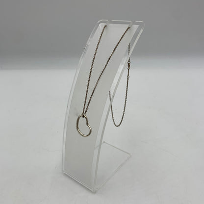 【中古品】【レディース】 TIFFANY&Co. ティファニー エルサ ペレッティ オープンハート ネックレス アクセサリー 182-251024-KS-06-tei カラー：シルバー 万代Net店