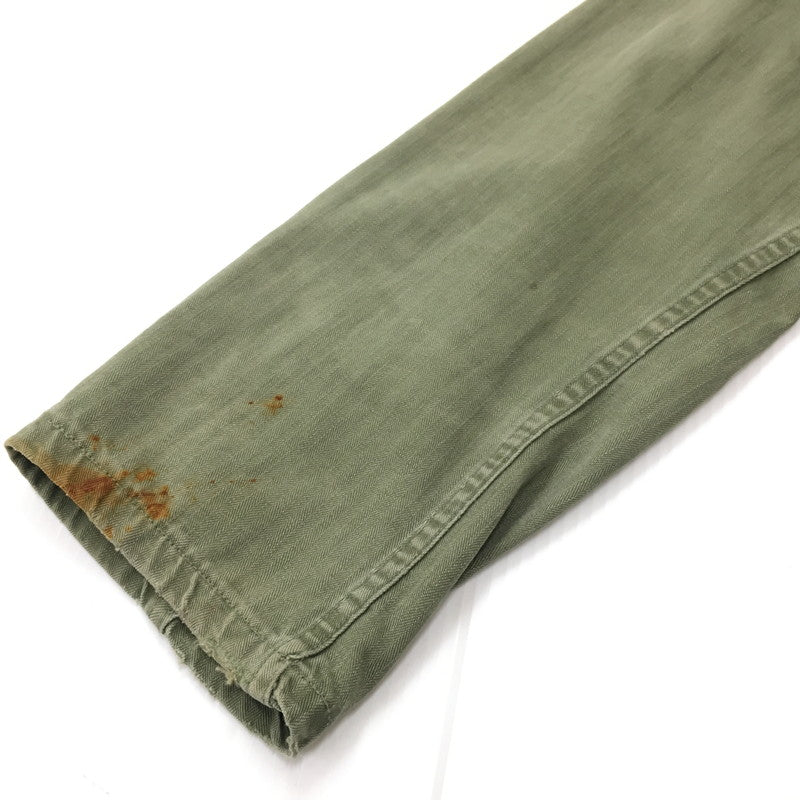 【現状渡し品】【メンズ】 U.S. ARMY アメリカ軍 40～50's UTILITY SHIRT VINTAGE 40-50年代 ユーティリティーシャツ 長袖 トップス ミリタリー ヴィンテージ 145-240928-kk-3-fuz サイズ：表記無し 下記参照 カラー：オリーブ 万代Net店