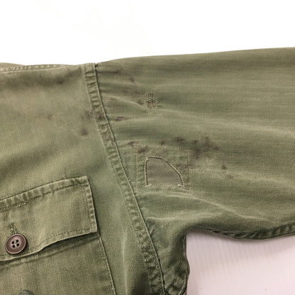 【現状渡し品】【メンズ】 U.S. ARMY アメリカ軍 40～50's UTILITY SHIRT VINTAGE 40-50年代 ユーティリティーシャツ 長袖 トップス ミリタリー ヴィンテージ 145-240928-kk-3-fuz サイズ：表記無し 下記参照 カラー：オリーブ 万代Net店