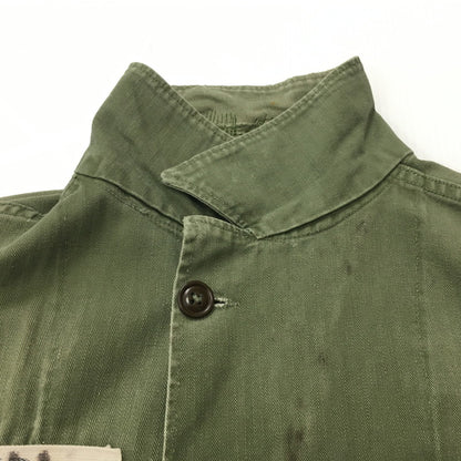 【現状渡し品】【メンズ】 U.S. ARMY アメリカ軍 40～50's UTILITY SHIRT VINTAGE 40-50年代 ユーティリティーシャツ 長袖 トップス ミリタリー ヴィンテージ 145-240928-kk-3-fuz サイズ：表記無し 下記参照 カラー：オリーブ 万代Net店