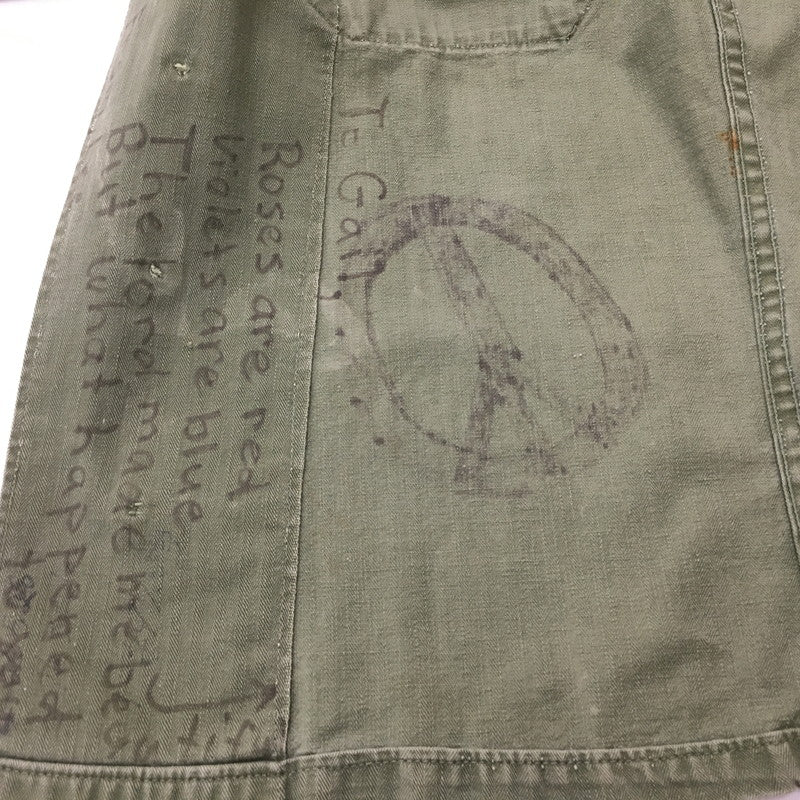 【現状渡し品】【メンズ】  U.S. ARMY アメリカ軍 40～50's UTILITY SHIRT VINTAGE 40-50年代 ユーティリティーシャツ 長袖 トップス ミリタリー ヴィンテージ 145-240928-kk-3-tei サイズ：表記無し 下記参照 カラー：オリーブ 万代Net店