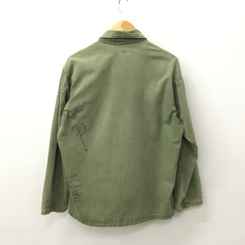 【現状渡し品】【メンズ】 U.S. ARMY アメリカ軍 40～50's UTILITY SHIRT VINTAGE 40-50年代 ユーティリティーシャツ 長袖 トップス ミリタリー ヴィンテージ 145-240928-kk-3-fuz サイズ：表記無し 下記参照 カラー：オリーブ 万代Net店