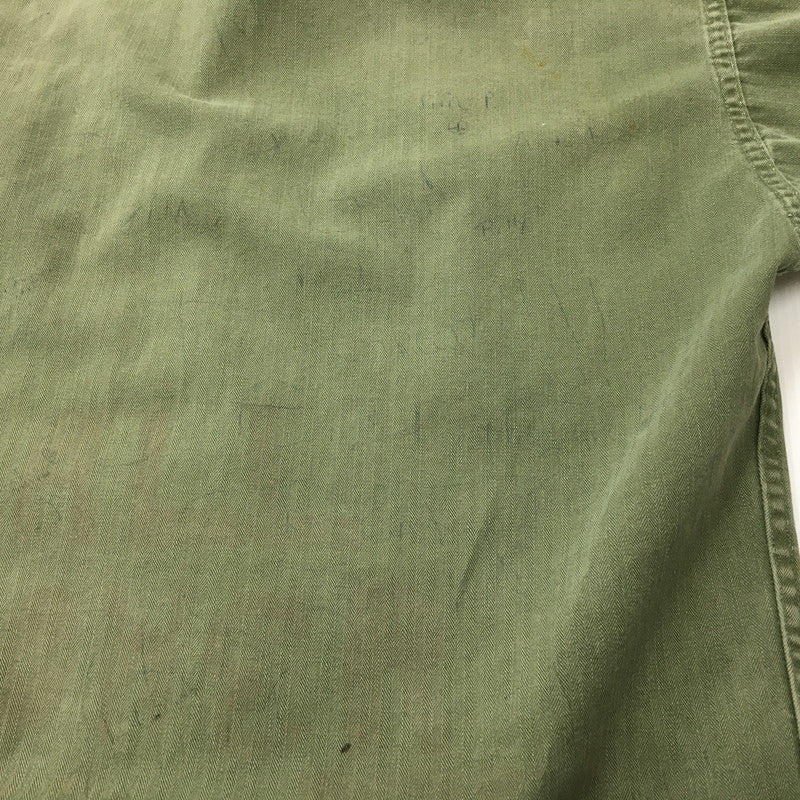 【現状渡し品】【メンズ】  U.S. ARMY アメリカ軍 40～50's UTILITY SHIRT VINTAGE 40-50年代 ユーティリティーシャツ 長袖 トップス ミリタリー ヴィンテージ 145-240928-kk-3-tei サイズ：表記無し 下記参照 カラー：オリーブ 万代Net店