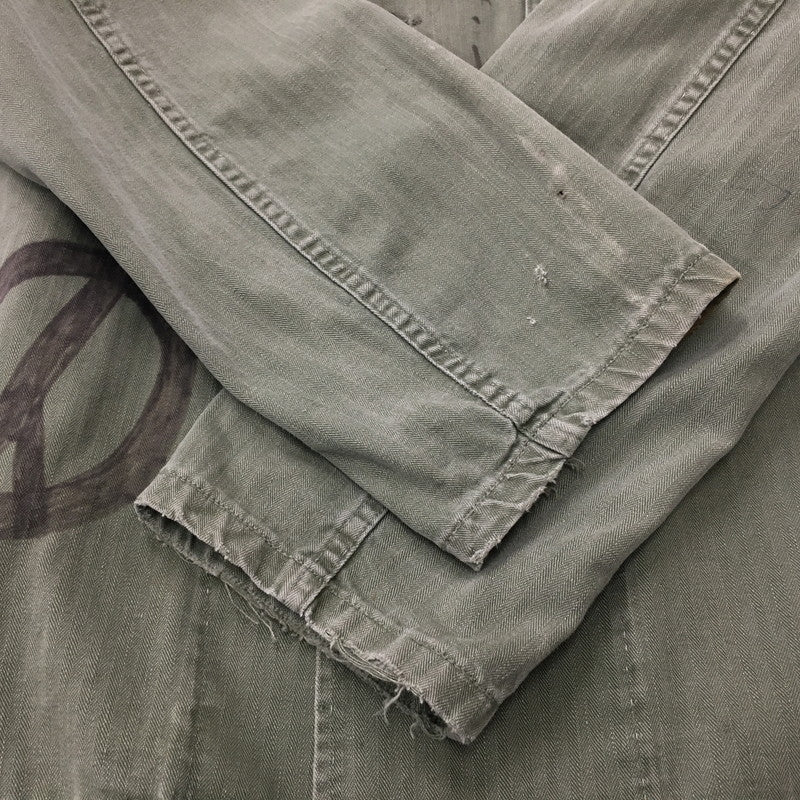 【現状渡し品】【メンズ】 U.S. ARMY アメリカ軍 40～50's UTILITY SHIRT VINTAGE 40-50年代 ユーティリティーシャツ 長袖 トップス ミリタリー ヴィンテージ 145-240928-kk-3-fuz サイズ：表記無し 下記参照 カラー：オリーブ 万代Net店