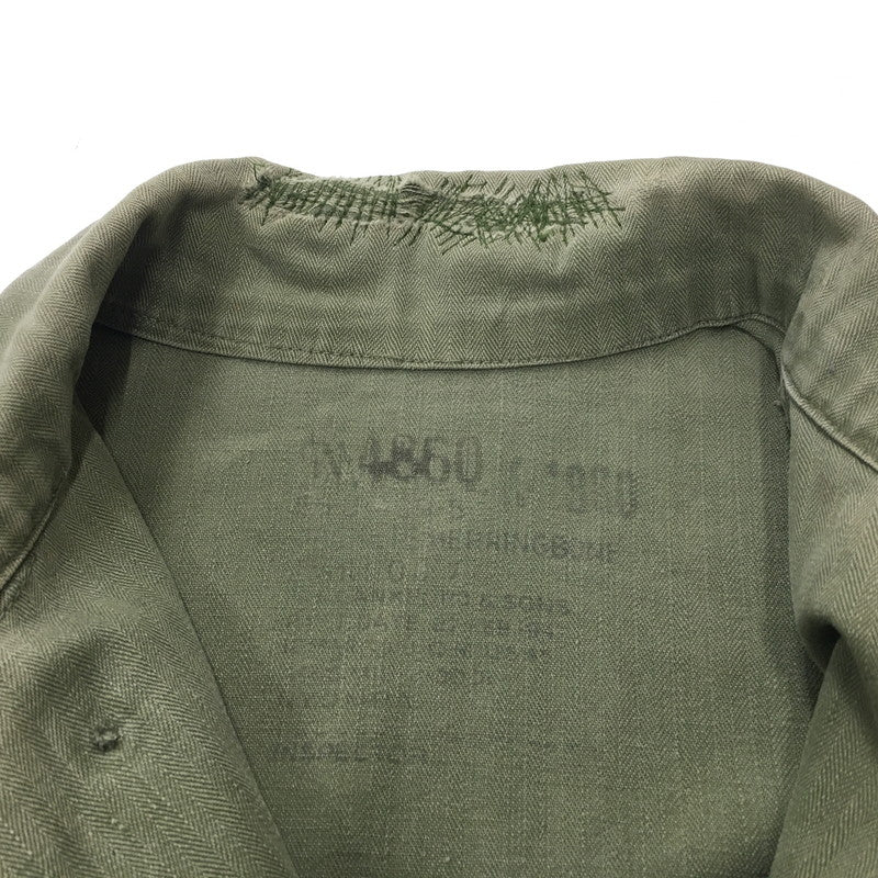 【現状渡し品】【メンズ】 U.S. ARMY アメリカ軍 40～50's UTILITY SHIRT VINTAGE 40-50年代 ユーティリティーシャツ 長袖 トップス ミリタリー ヴィンテージ 145-240928-kk-3-fuz サイズ：表記無し 下記参照 カラー：オリーブ 万代Net店
