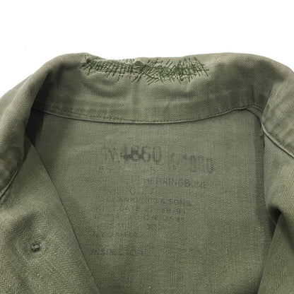 【現状渡し品】【メンズ】 U.S. ARMY アメリカ軍 40～50's UTILITY SHIRT VINTAGE 40-50年代 ユーティリティーシャツ 長袖 トップス ミリタリー ヴィンテージ 145-240928-kk-3-fuz サイズ：表記無し 下記参照 カラー：オリーブ 万代Net店