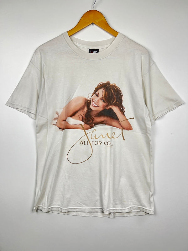 【中古品】【メンズ】 JANET JACKSON ジャネット・ジャクソン 00's ALL FOR YOU WORLD TOUR TEE 00年代 オールフォアユー ワールドツアー Tシャツ 半袖 トップス GIANT 145-260830-kk-15-hon サイズ：M カラー：ホワイト 万代Net店