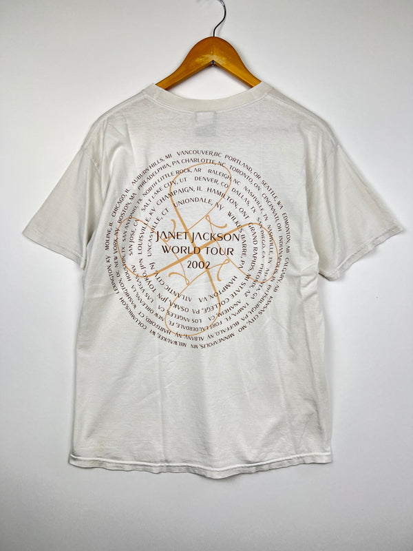 【中古品】【メンズ】 JANET JACKSON ジャネット・ジャクソン 00's ALL FOR YOU WORLD TOUR TEE 00年代 オールフォアユー ワールドツアー Tシャツ 半袖 トップス GIANT 145-260830-kk-15-hon サイズ：M カラー：ホワイト 万代Net店