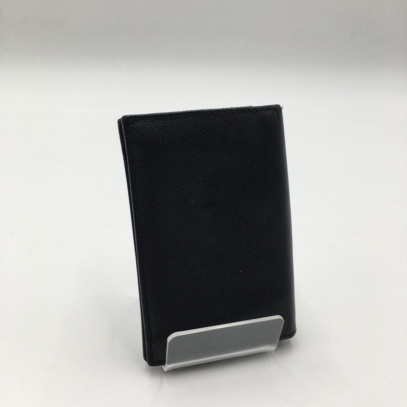 【中古品】【メンズ】 サフィアーノ カードケース 名刺入れ 財布 服飾雑貨 181-241018-kk-47-tei カラー：ブラック 万代Net店