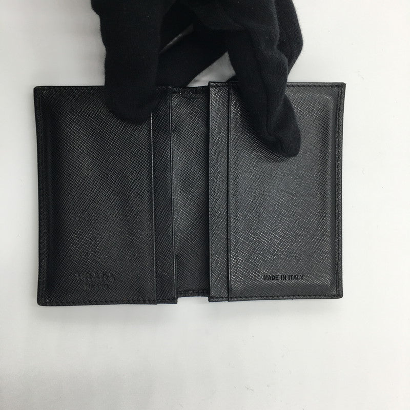 【中古品】【メンズ】 サフィアーノ カードケース 名刺入れ 財布 服飾雑貨 181-241018-kk-47-tei カラー：ブラック 万代Net店