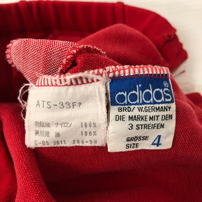 【中古品】【メンズ】 adidas アディダス 70's TRACK PANTS ATS-33FP VINTAGE 70年代 トラックパンツ ボトムス ジャージ ヴィンテージ デサント期 159-250116-kk-32-tei サイズ：4 カラー：レッド 万代Net店