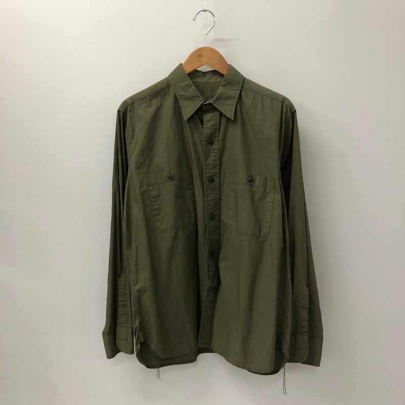 【中古品】【メンズ】 Buzz Rickson's バズリクソンズ UTILITY SHIRT N-3 BR28219 ユーティリティーシャツ 長袖 トップス 145-250107-kk-13-tei サイズ：15 カラー：オリーブ 万代Net店