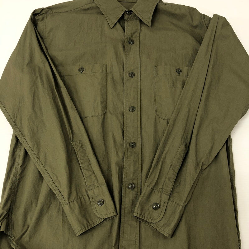 【中古品】【メンズ】 Buzz Rickson's バズリクソンズ UTILITY SHIRT N-3 BR28219 ユーティリティーシャツ 長袖 トップス 145-250107-kk-13-tei サイズ：15 カラー：オリーブ 万代Net店