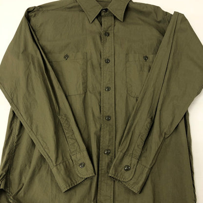 【中古品】【メンズ】 Buzz Rickson's バズリクソンズ UTILITY SHIRT N-3 BR28219 ユーティリティーシャツ 長袖 トップス 145-250107-kk-13-tei サイズ：15 カラー：オリーブ 万代Net店