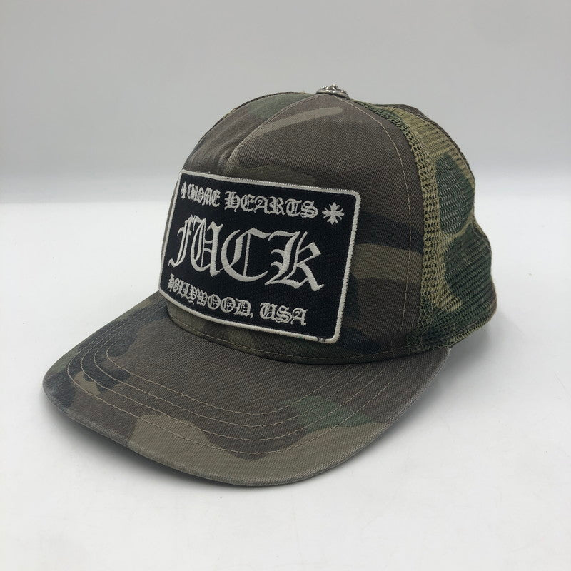 【中古品】【メンズ】 CHROME HEARTS クロムハーツ CH CAMOUFLAGE TRUCKER CAP 069603 カモフラージュ トラッカー キャップ 帽子 190-250904-KS-03-tei サイズ：0S カラー：カモ柄 万代Net店