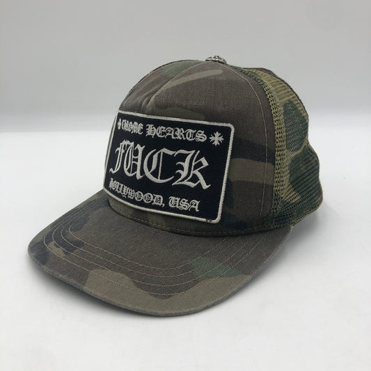 【中古品】【メンズ】 CHROME HEARTS クロムハーツ CH CAMOUFLAGE TRUCKER CAP 069603 カモフラージュ トラッカー キャップ 帽子 190-250904-KS-03-tei サイズ：0S カラー：カモ柄 万代Net店