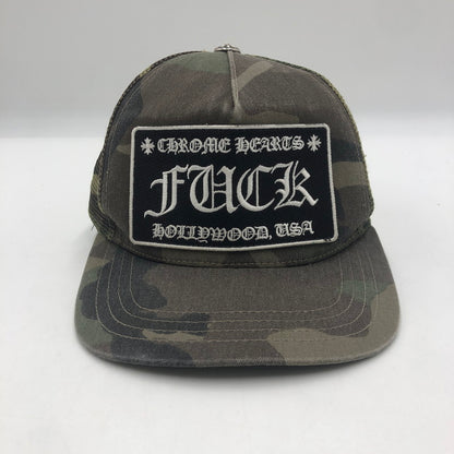 【中古品】【メンズ】 CHROME HEARTS クロムハーツ CH CAMOUFLAGE TRUCKER CAP 069603 カモフラージュ トラッカー キャップ 帽子 190-250904-KS-03-tei サイズ：0S カラー：カモ柄 万代Net店