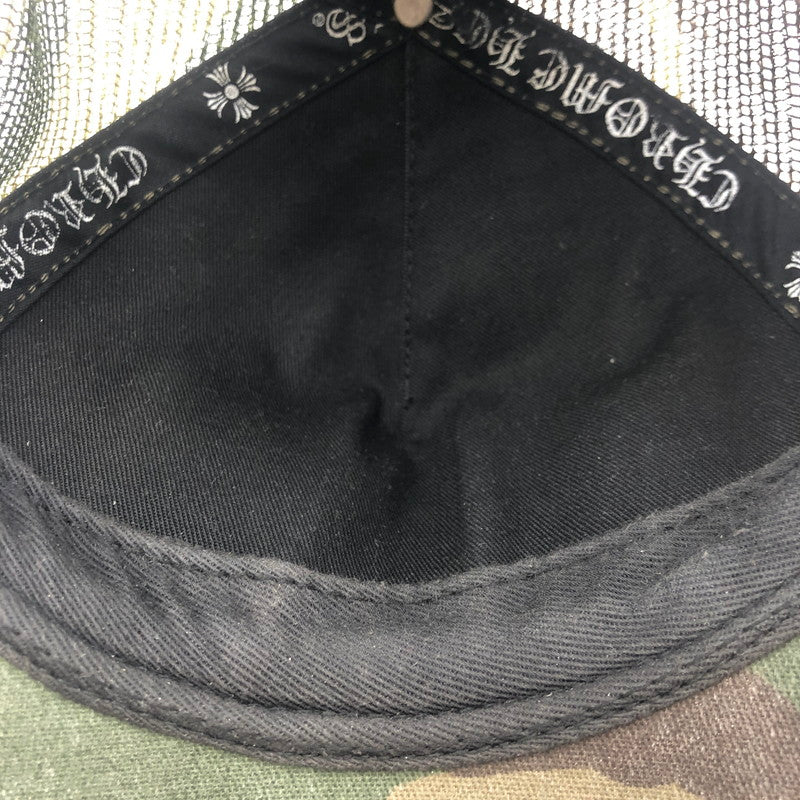 【中古品】【メンズ】 CHROME HEARTS クロムハーツ CH CAMOUFLAGE TRUCKER CAP 069603 カモフラージュ トラッカー キャップ 帽子 190-250904-KS-03-tei サイズ：0S カラー：カモ柄 万代Net店
