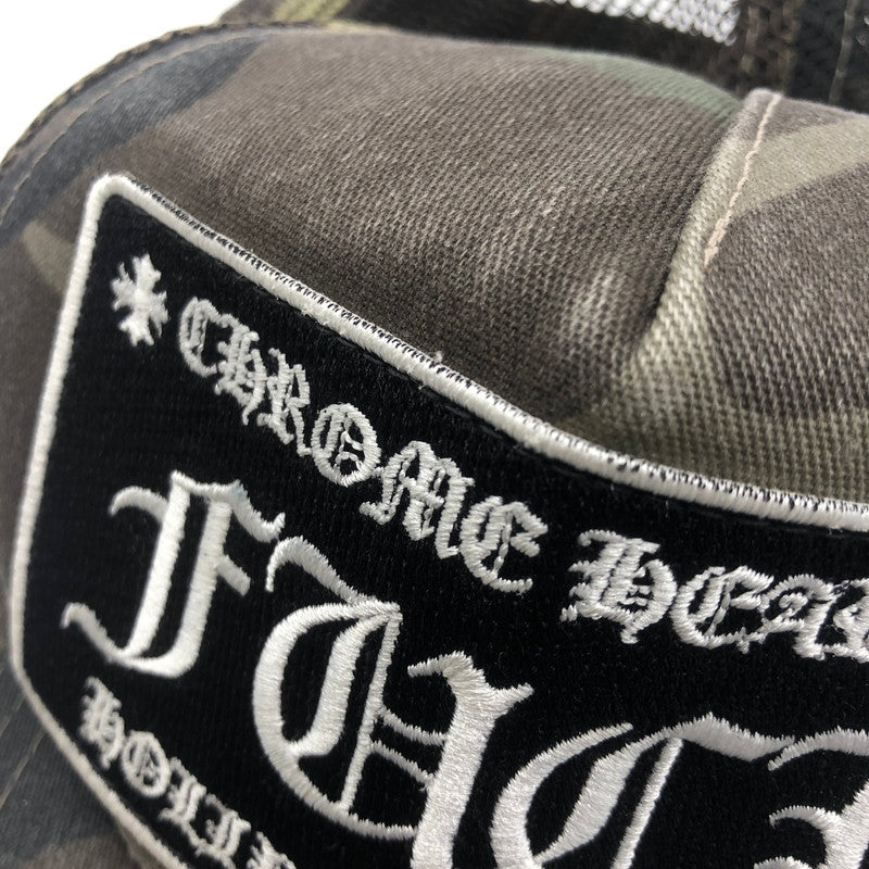 【中古品】【メンズ】 CHROME HEARTS クロムハーツ CH CAMOUFLAGE TRUCKER CAP 069603 カモフラージュ トラッカー キャップ 帽子 190-250904-KS-03-tei サイズ：0S カラー：カモ柄 万代Net店