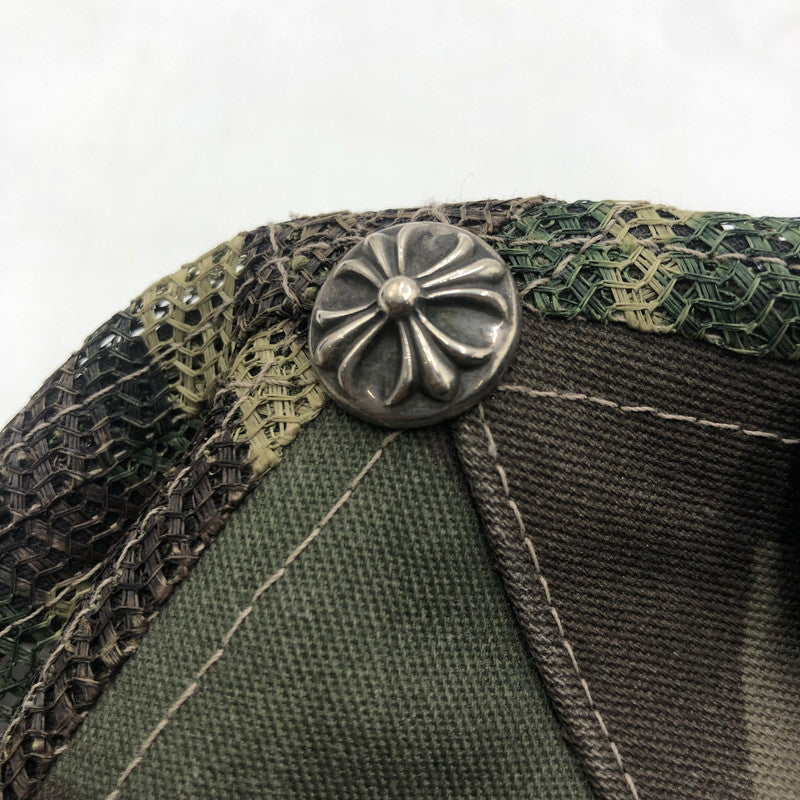 【中古品】【メンズ】 CHROME HEARTS クロムハーツ CH CAMOUFLAGE TRUCKER CAP 069603 カモフラージュ トラッカー キャップ 帽子 190-250904-KS-03-tei サイズ：0S カラー：カモ柄 万代Net店